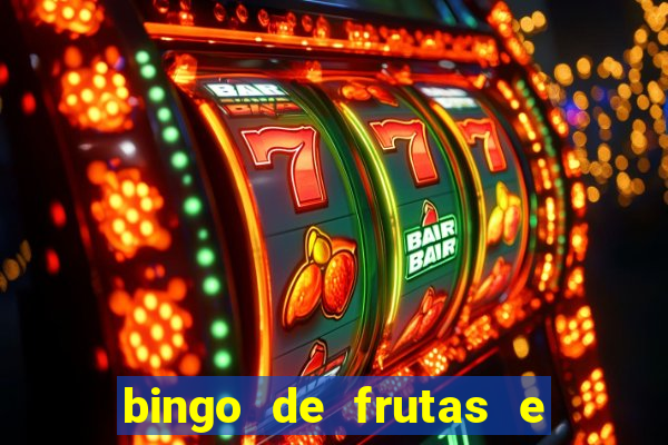 bingo de frutas e legumes para imprimir