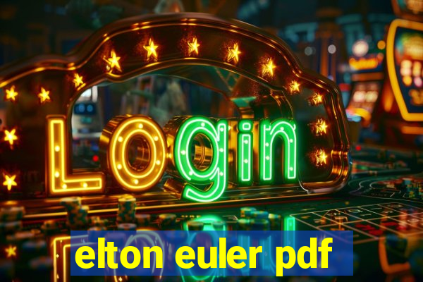 elton euler pdf