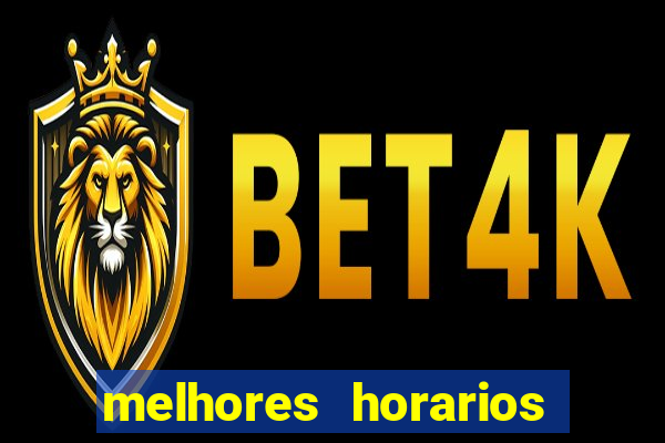 melhores horarios pagantes fortune tiger