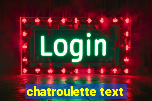 chatroulette text